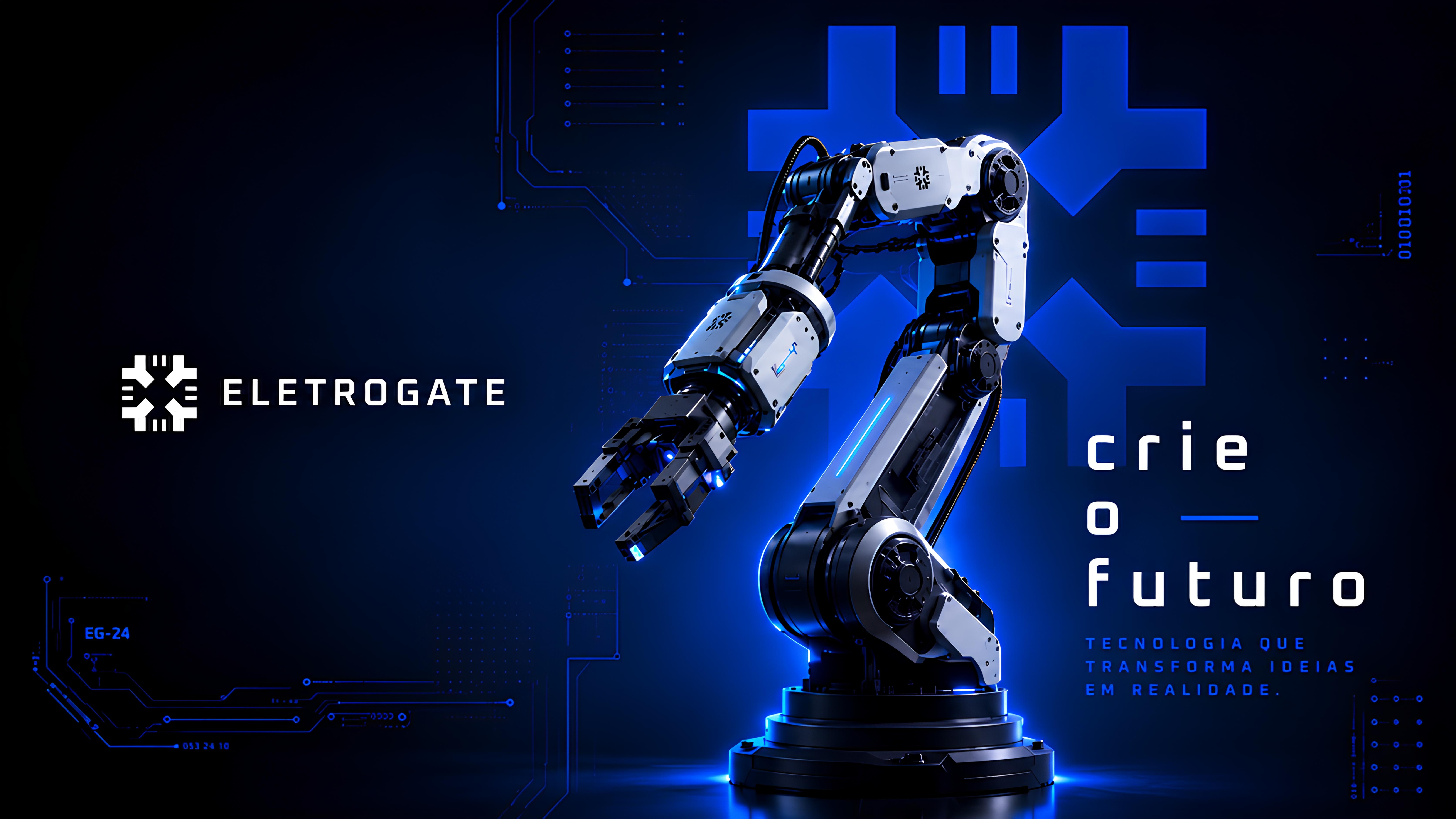Wallpaper Eletrogate Blue para Desktop