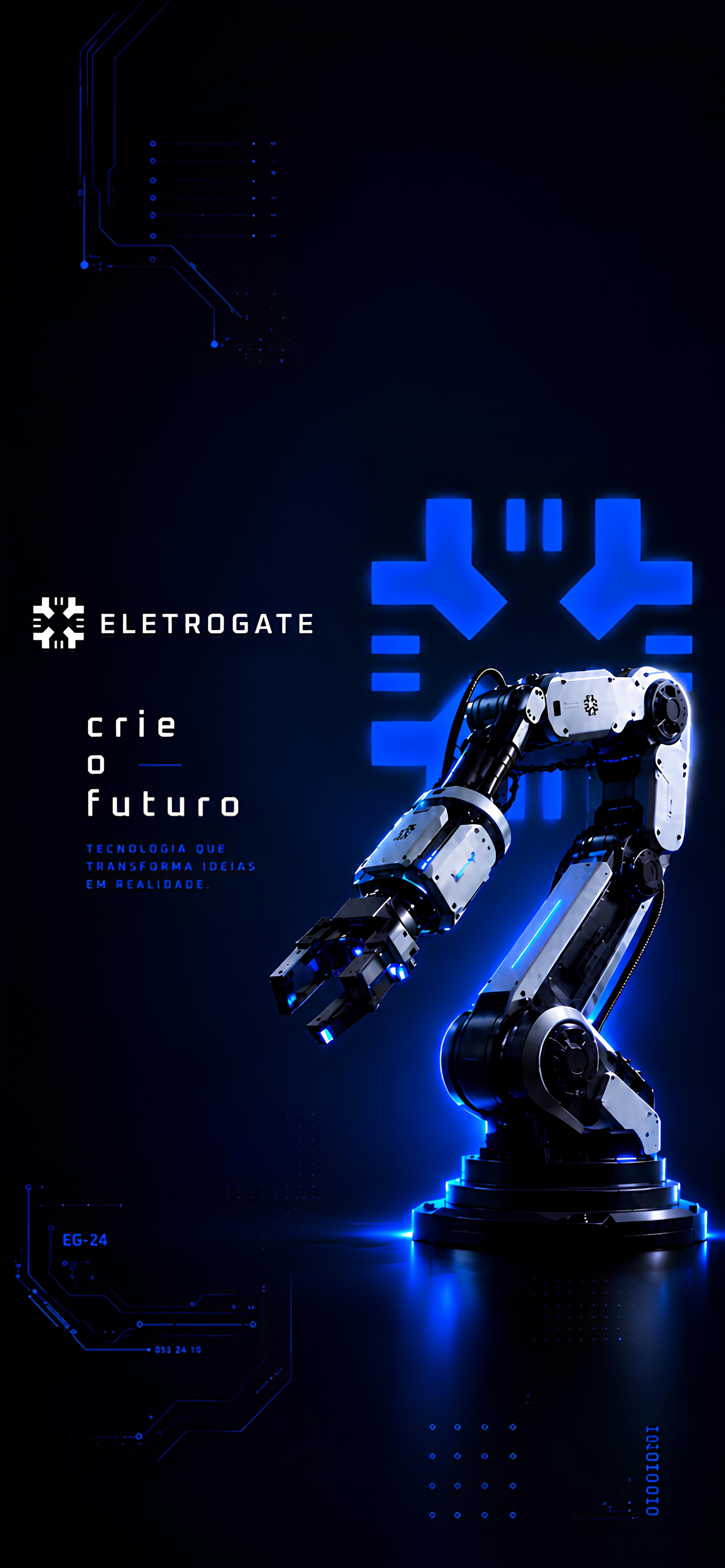 Wallpaper Eletrogate Blue para Mobile