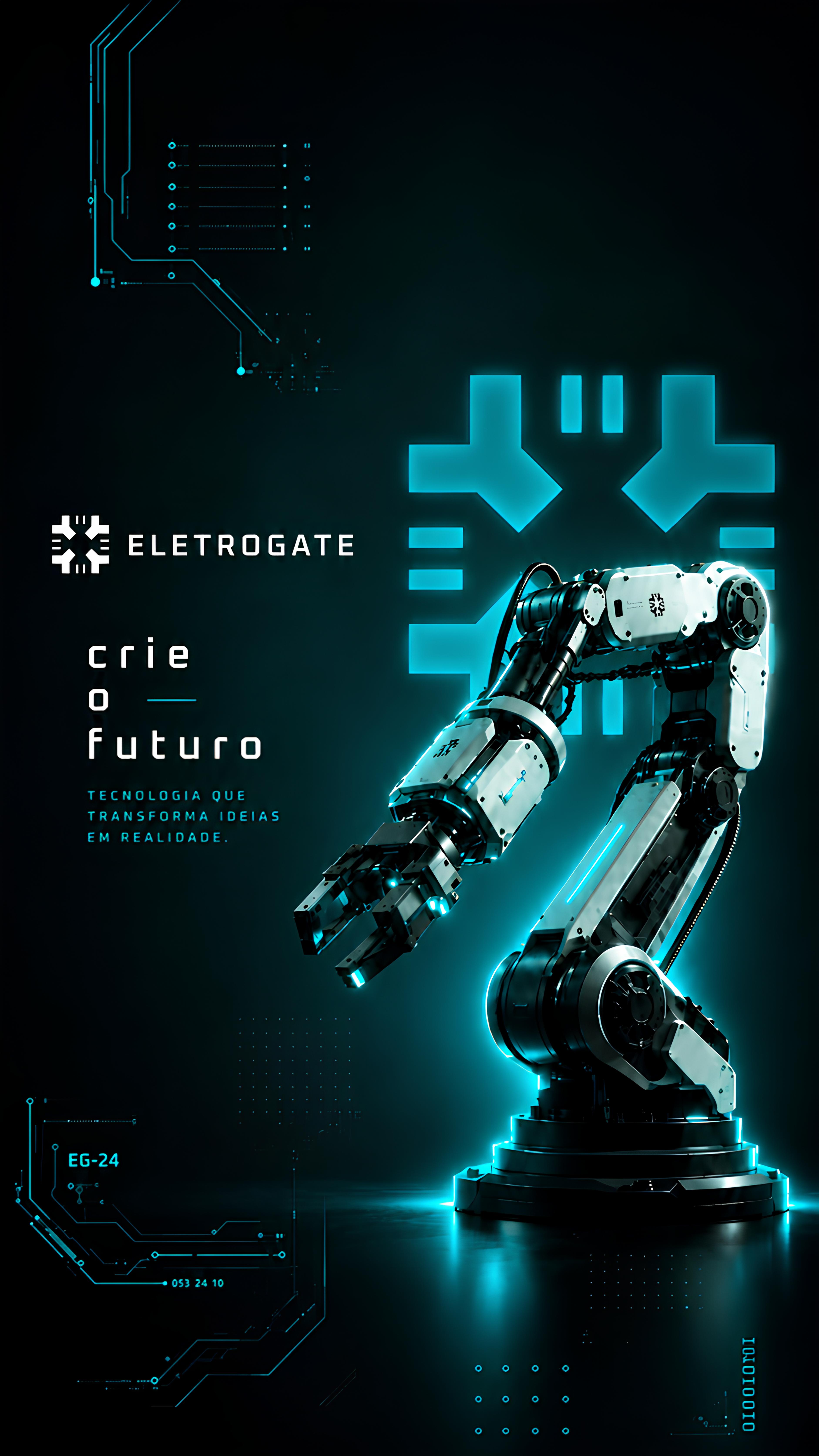 Wallpaper Eletrogate Cyan para Mobile