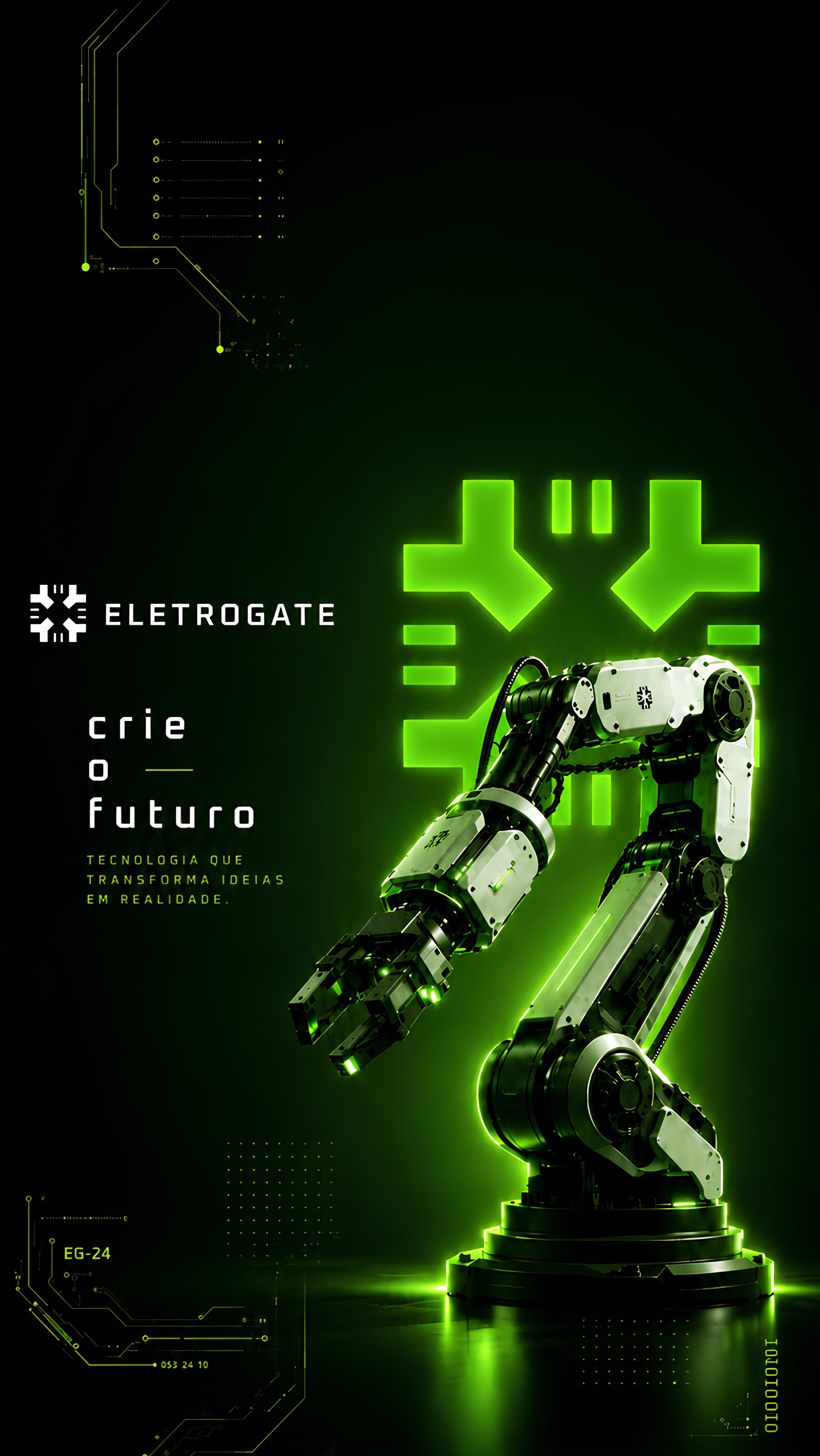 Wallpaper Eletrogate Green para Mobile