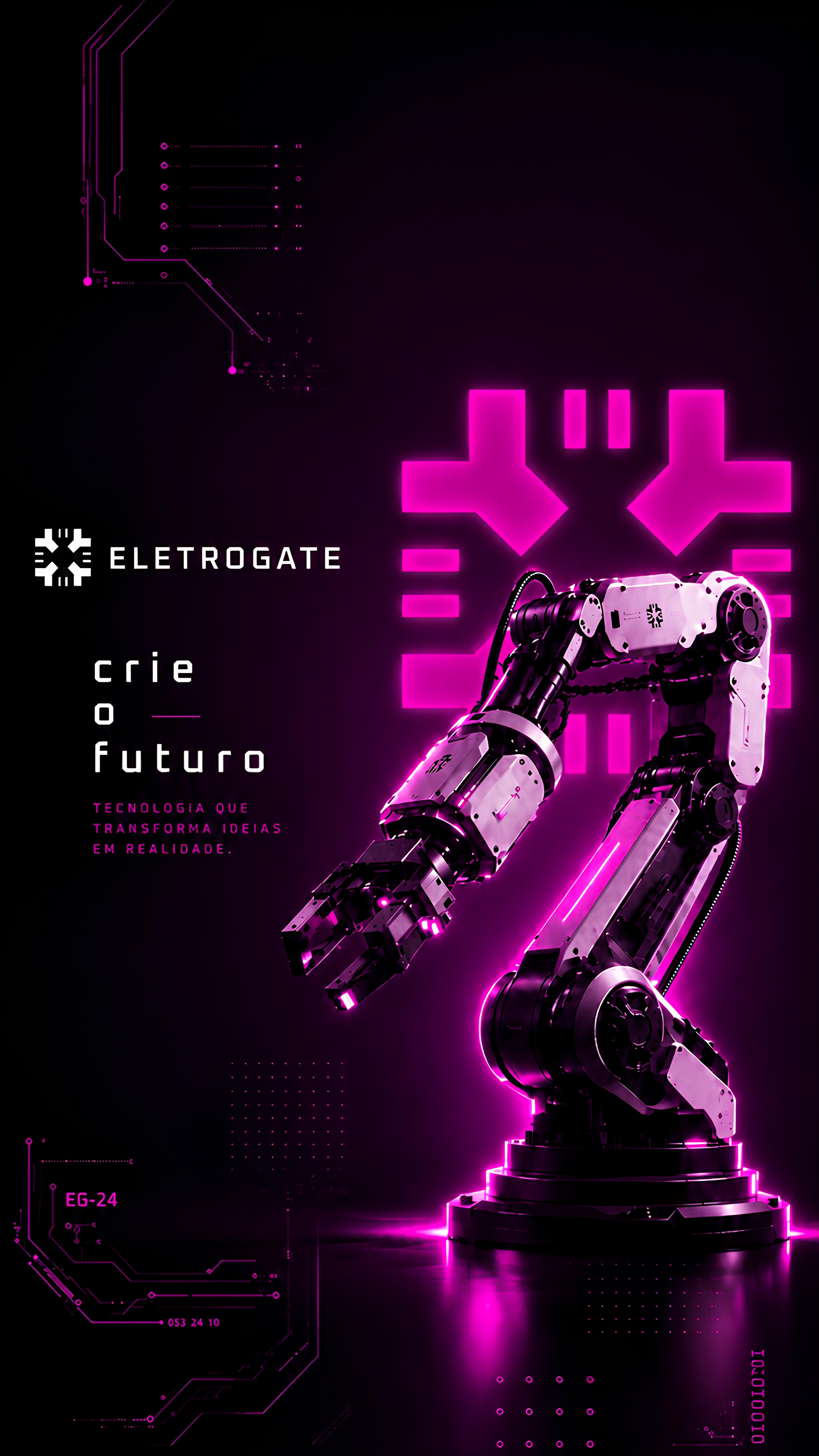 Wallpaper Eletrogate Magenta para Mobile