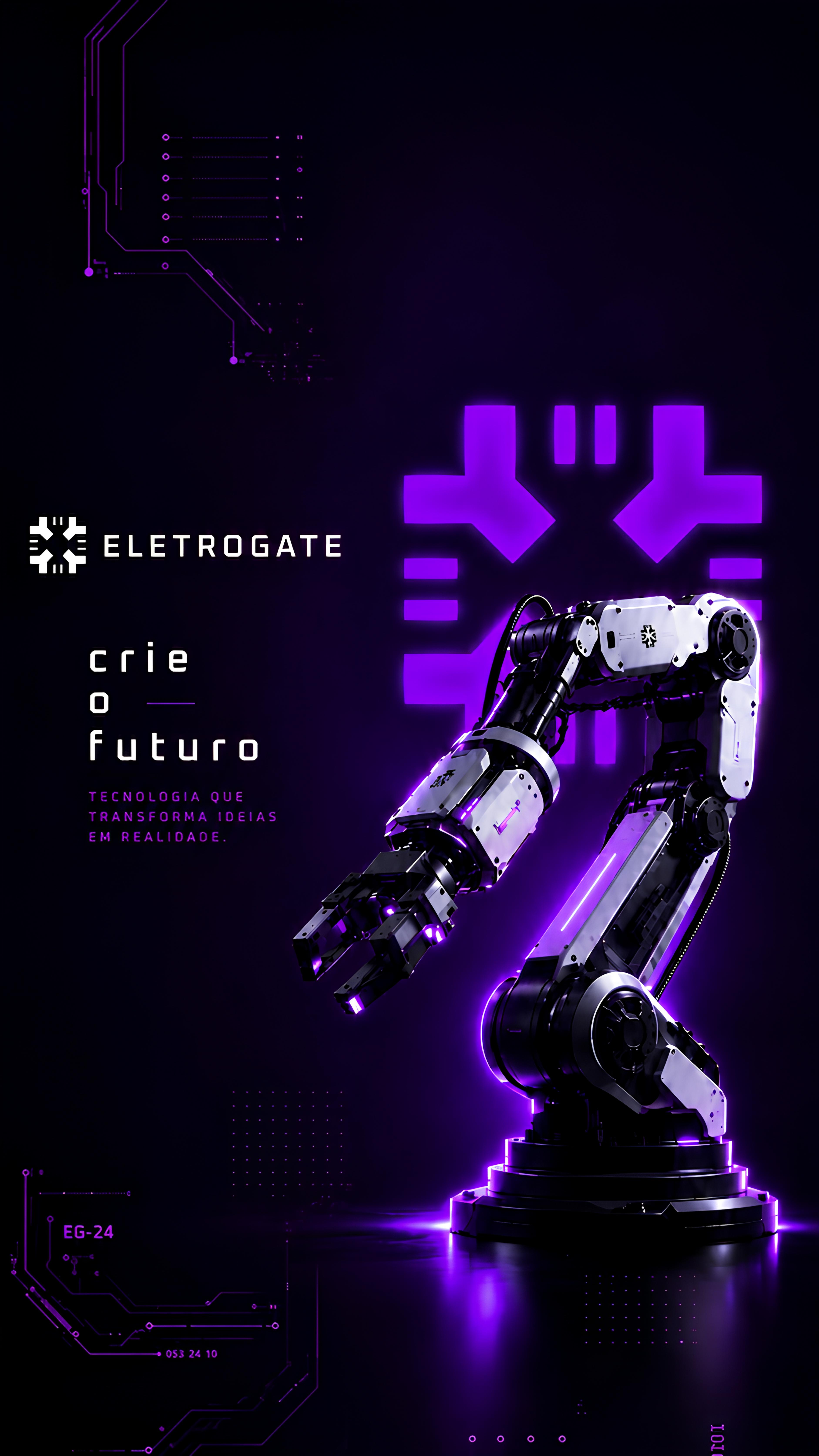 Wallpaper Eletrogate Purple para Mobile